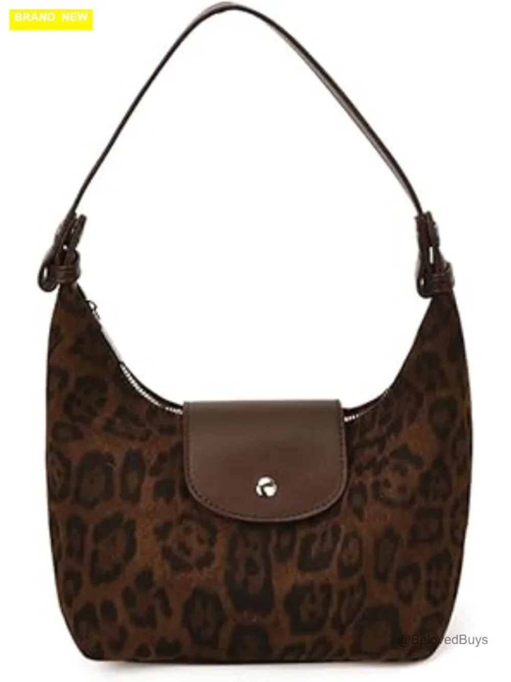 Faux Suede Shoulder Bag Crescent Hobo Crossbody Handbag Work Travel